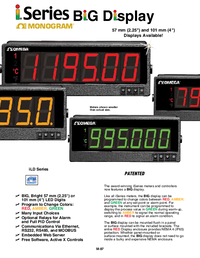 Thumbnail of document Data Sheet - ILD44-UTP-C4EI Large Display Meters & PID Controllers, Colour Changing Display